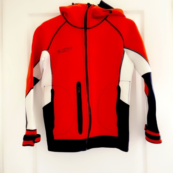 Platinum Sun jacket neoprene Small red white black - Picture 14 of 16